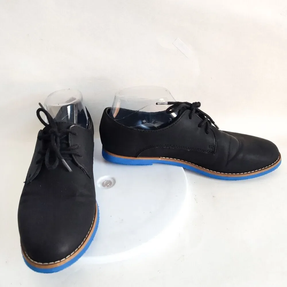 Madden‎ Girl Jacobz Faux Leather Wingtip Oxford Shoes Black 8.5 Lace Up Academia